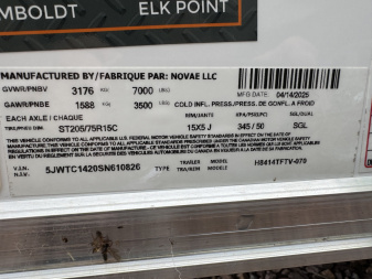 New 2025 H&H Trailers H8414TFTV Cargo / Enclosed Trailer