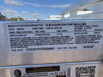 New 2026 Aluma 7815BT Utility Trailer