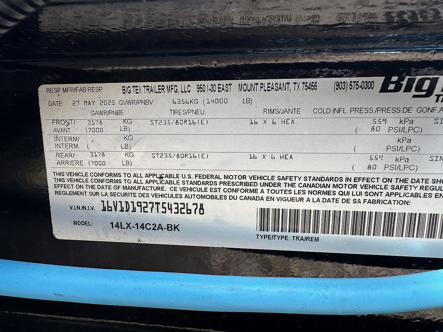 New 2026 Big Tex Trailers 14LX-14 Dump Trailer