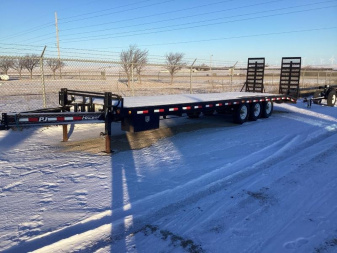 Used 2019 PJ Trailers 30' x 8  I-Beam Deckover Trailer