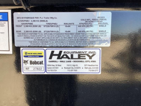 New 2023 PJ Trailers 12X72 BP Dump Trailer