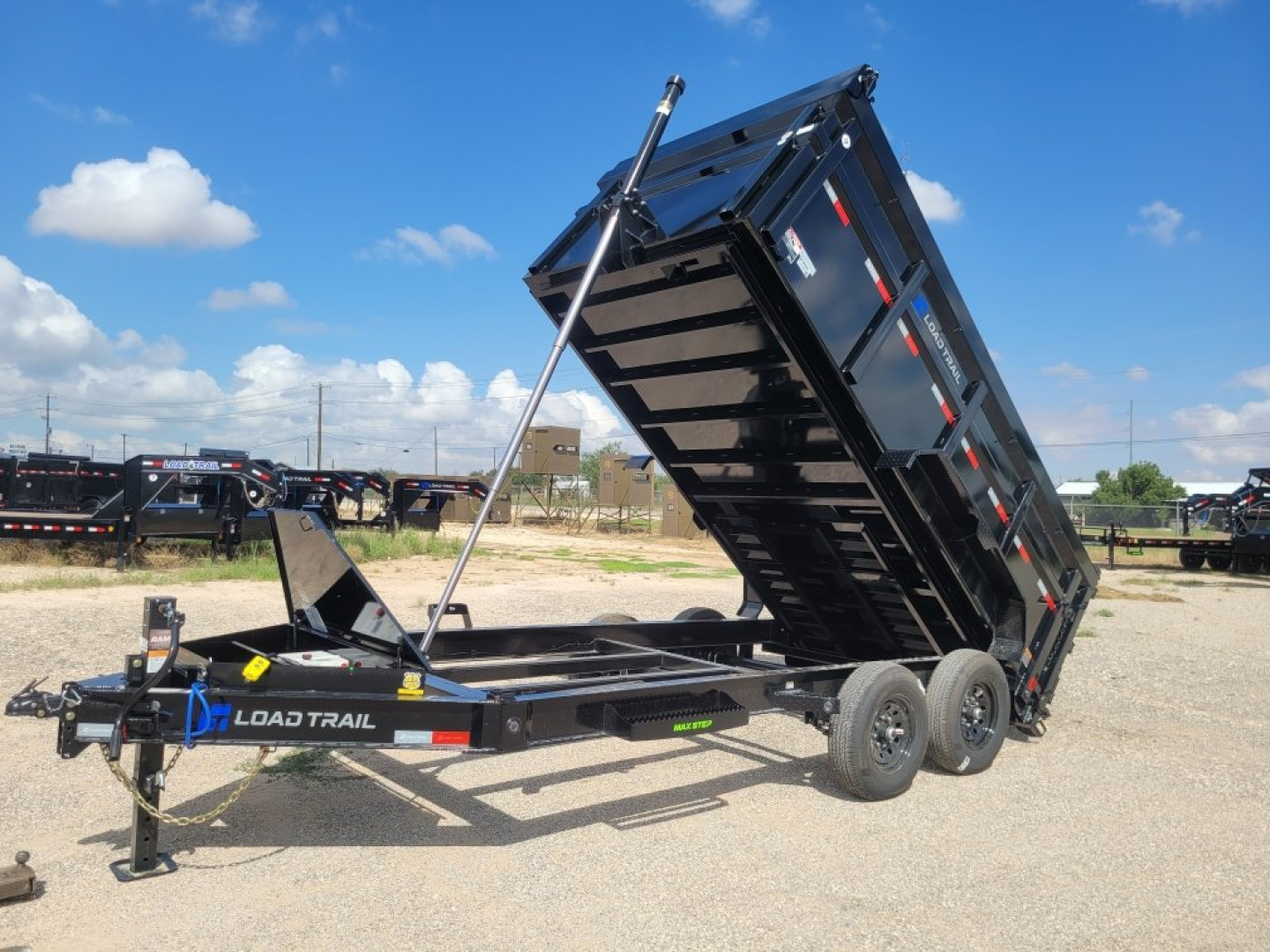 New 2025 Load Trail 14' 14K 48" Sided Dump Trailer w/ Telescopic Cylinder