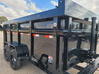 New 2025 Load Trail 14' 14K 48" Sided Dump Trailer w/ Telescopic Cylinder