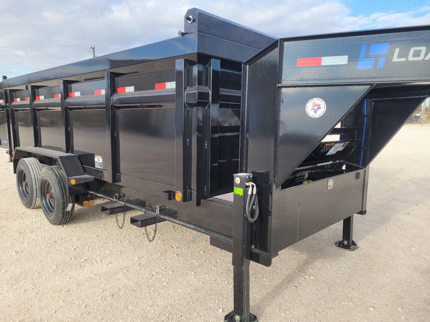 New 2025 Load Trail 16' 20K Gooseneck Dump Trailer w/ 48" Sides/ Hydraulic Jacks