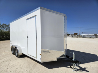 New 2025 Haulmark 7x16 Vnose Transport Screwless Sides