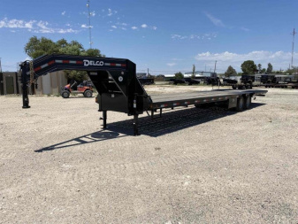 New 2023 Delco 36' 24K Gooseneck w/Hyd Dove Tail