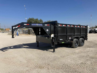 New 2024 Load Trail 14' 14K GOOSENECK w/ 48" SIDES LOW-PRO DUMP