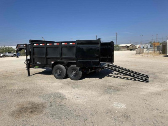 New 2024 Load Trail 14' 14K GOOSENECK w/ 48" SIDES LOW-PRO DUMP