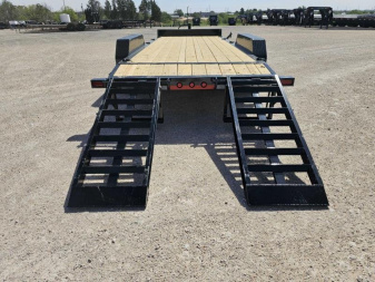 New 2024 Load Trail 20' 14K Skidster w/ Stand up Ramps