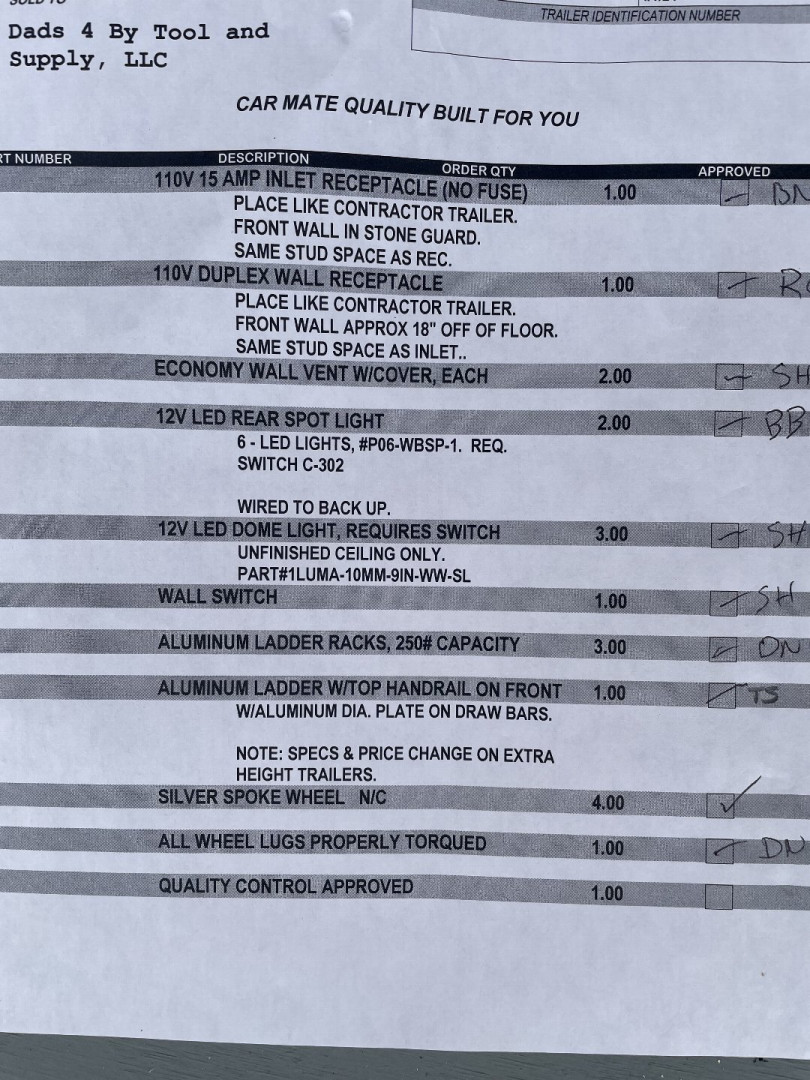 New 2024 CAR MATE TRAILERS CM818V-CT Contractor