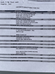 New 2024 CAR MATE TRAILERS CM818V-CT Contractor