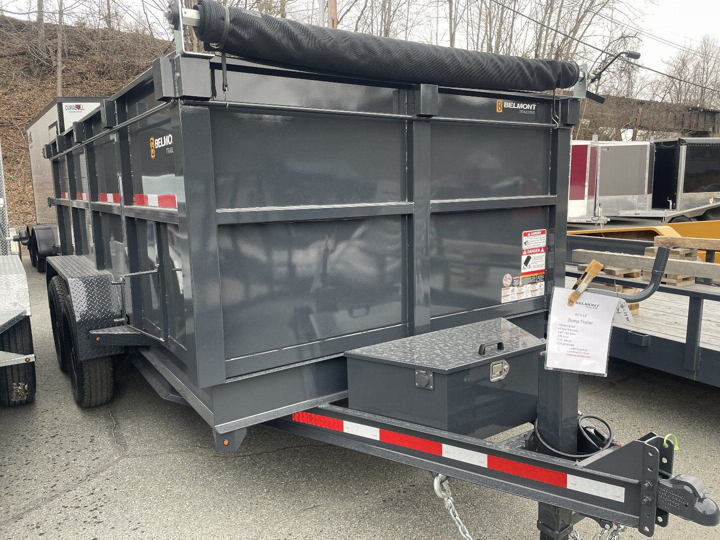 New 2025 Belmont DTL8114-14K High Side Dump Trailer