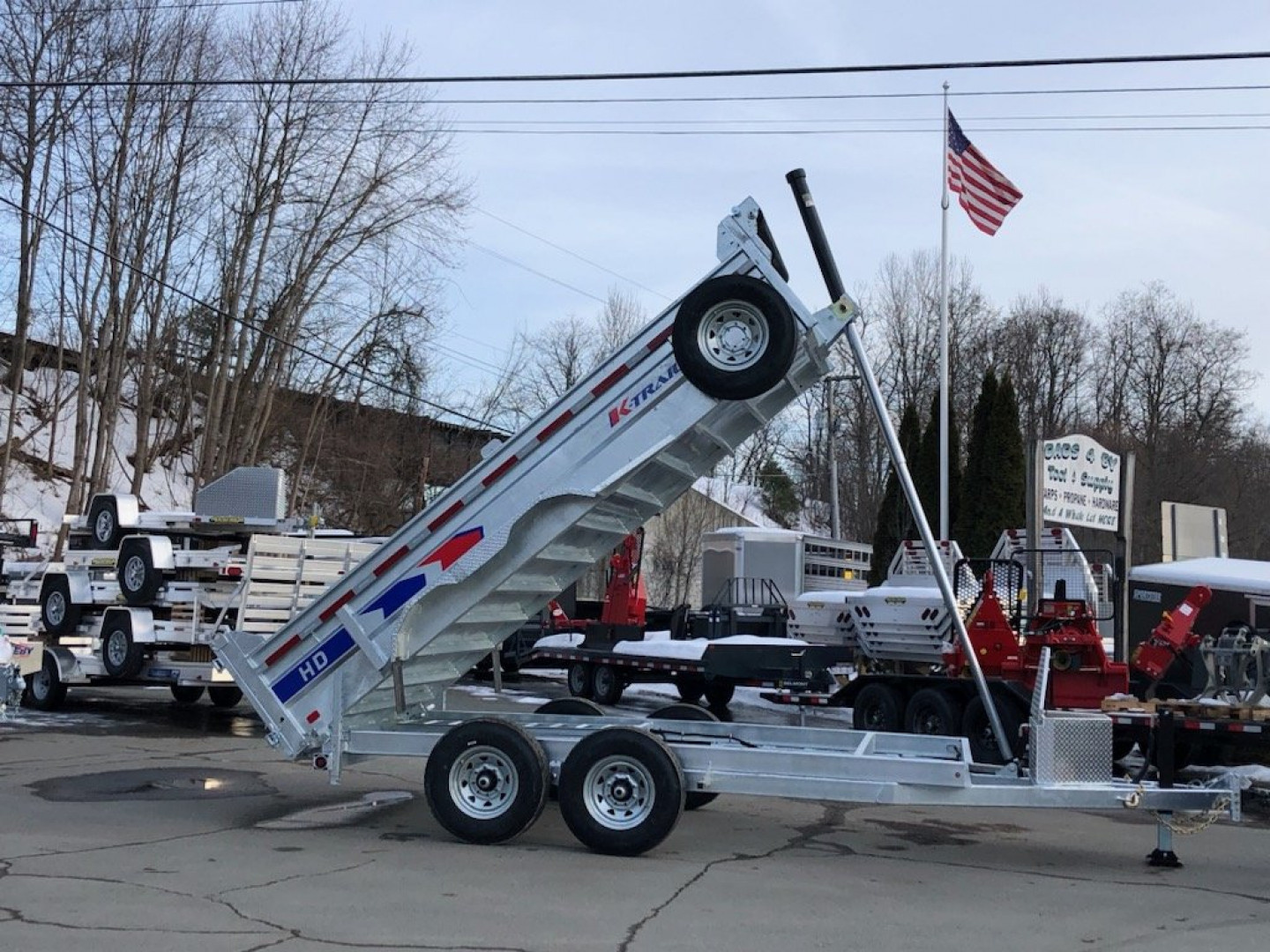 New 2025 K-TRAIL D8214-14 Dump Trailer