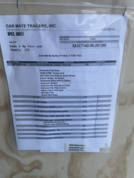 New Car Mate Trailers CM714AVL-HD