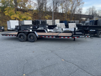 New 2025 BWISE THS17 82x22 17.6K Split Deck Tilt Trailer