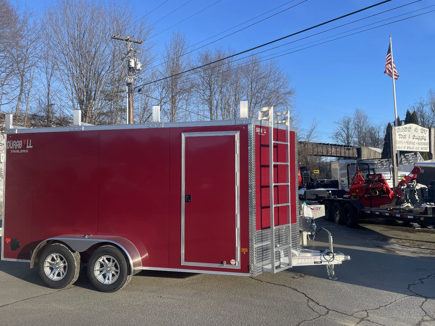 New 2025 Durabull 7X14 TA Contractor Trailer 6'6" Height