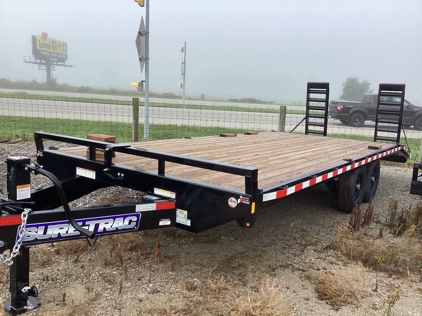 New 2025 Sure-Trac 102 x 18 + 4 Deckover Trailer