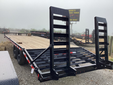 New 2025 Sure-Trac 102 x 18 + 4 Deckover Trailer