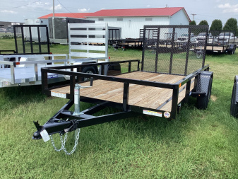 New 2024 Sure-Trac 6 x 12 Tube Top Utility Trailer  3K Idler