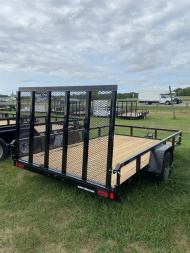 New 2025 SURE-TRAC 7 x 12 Tube Top Utility Trailer 3K Idler Utility Trailer