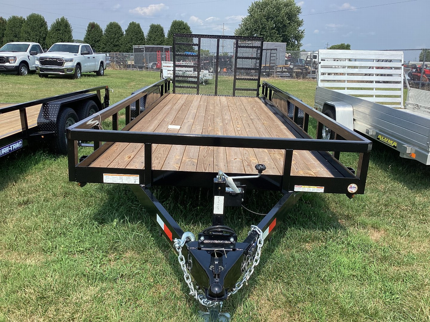 New 2024 Sure-Trac 7 x 20 Tube Top Utility Trailer  10K Tandem