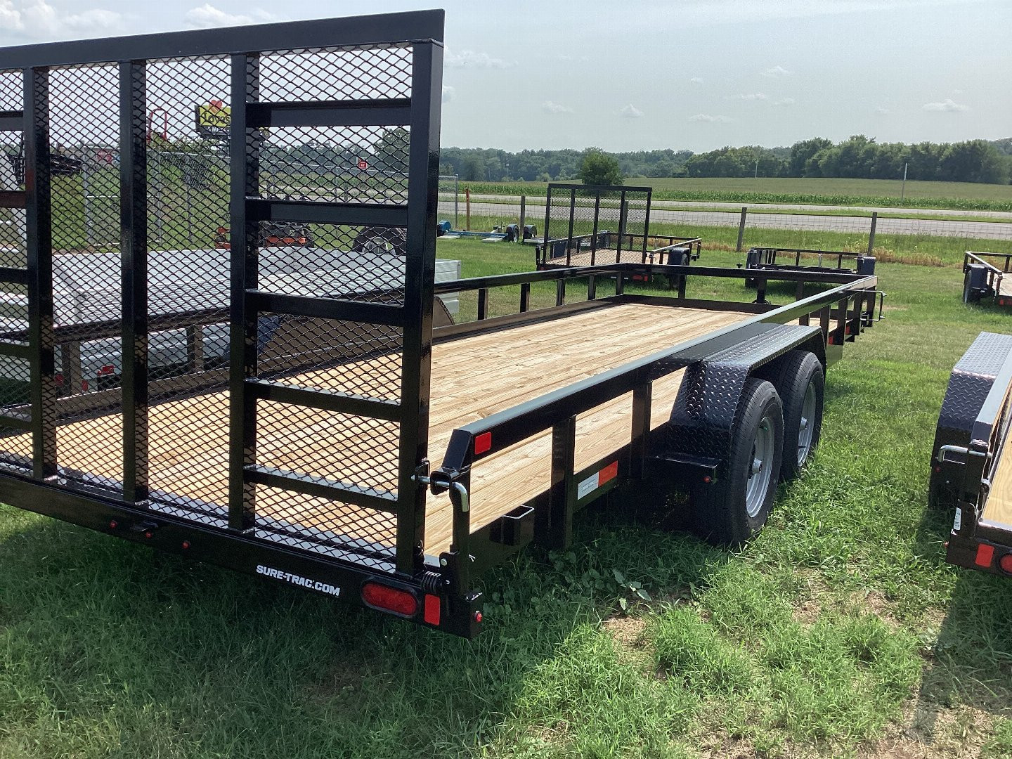 New 2024 Sure-Trac 7 x 20 Tube Top Utility Trailer  10K Tandem