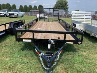 New 2024 Sure-Trac 7 x 20 Tube Top Utility Trailer  10K Tandem