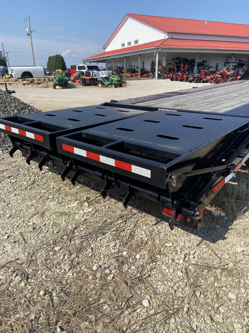 New 2024 Sure-Trac 8.5 x 20+5 Heavy Duty Low Profile Gooseneck Beavertail Deckover Trailer 15K