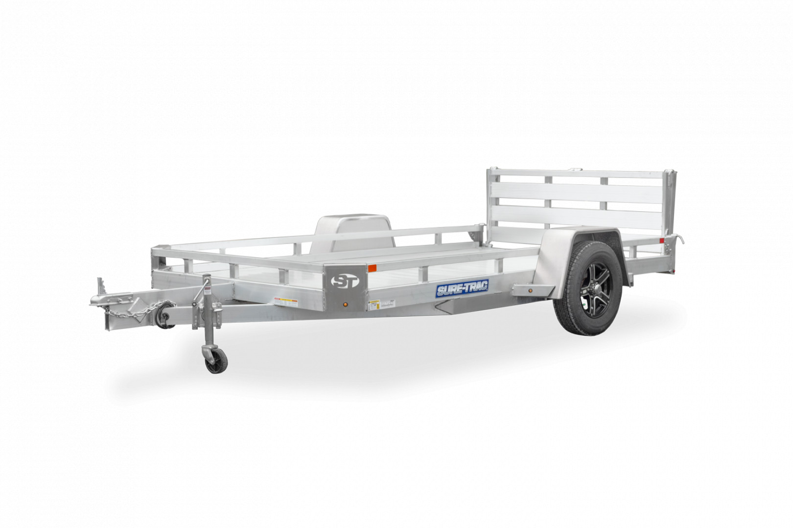 New 2024 SURE-TRAC 7 X 12 Aluminum Low Side Utility 3K Utility Trailer