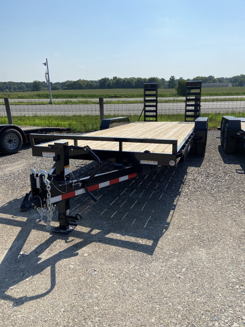 New 2024 SURE-TRAC 7 x 20 (18+2) Equipment Trailer 14K Equipment Trailer