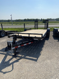 New 2024 SURE-TRAC 7 x 20 (18+2) Equipment Trailer 14K Equipment Trailer
