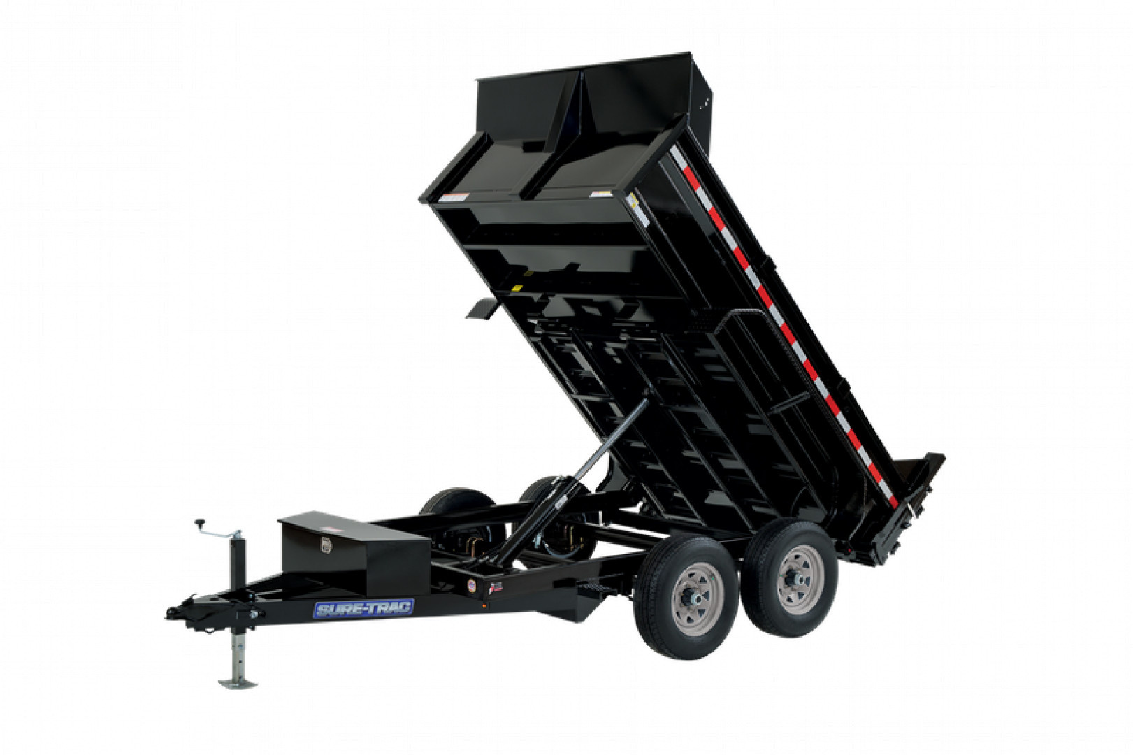 New 2024 SURE-TRAC 6 x 10 SD Low Profile Dump Trailer 10K Single Ram Dump Trailer