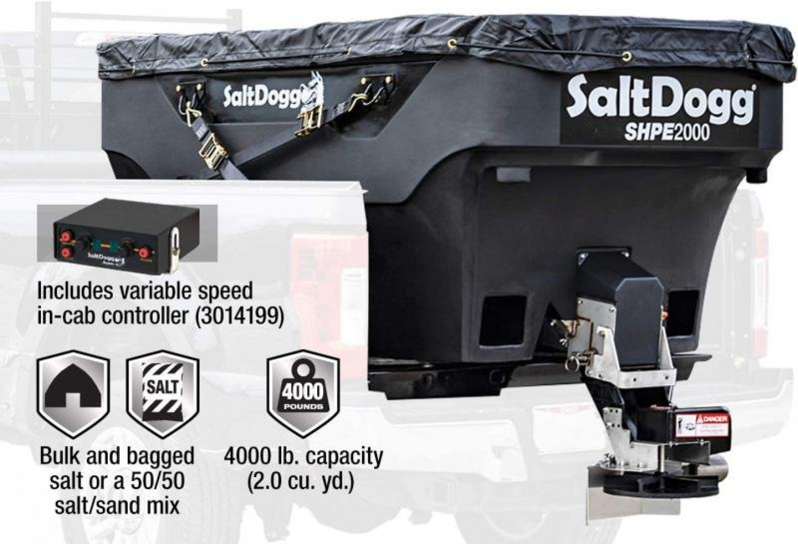 New 2022 Buyers SaltDogg SHPE2000 Salt Spreader