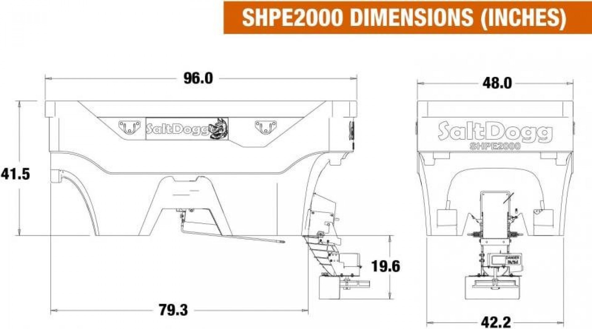 New 2022 Buyers SaltDogg SHPE2000 Salt Spreader