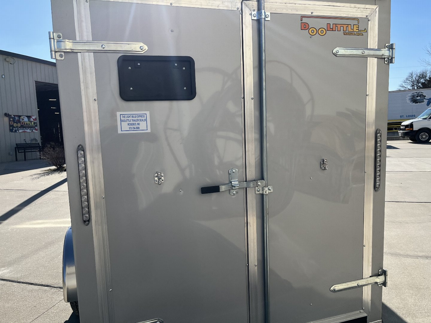 New 2024 DOOLITTLE 6 x 12 SILVER FROST RAISED ROOF Cargo / Enclosed Trailer