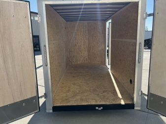 New 2024 DOOLITTLE 6 x 12 SILVER FROST RAISED ROOF Cargo / Enclosed Trailer