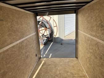 New 2024 DOOLITTLE 6 x 12 SILVER FROST RAISED ROOF Cargo / Enclosed Trailer