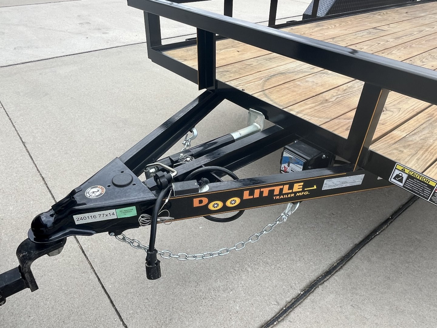 New 2024 DOOLITTLE TRAILERS 77 X 14 7K TUBE TOP Utility Trailer