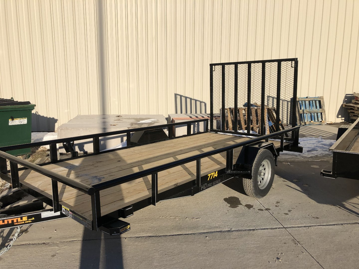 New 2024 Doolittle 77 x 14 2990 LB TUBE TOP Utility Trailer