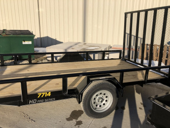 New 2024 Doolittle 77 x 14 2990 LB TUBE TOP Utility Trailer