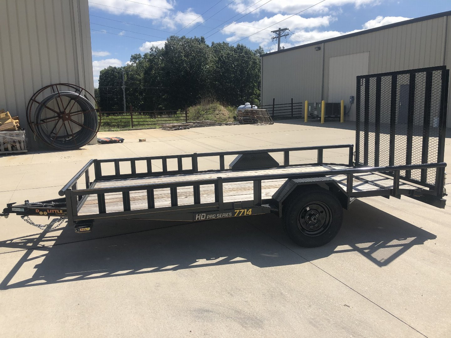 New 2024 ATV RAMP 77 x 14 PIPE TOP Utility Trailer
