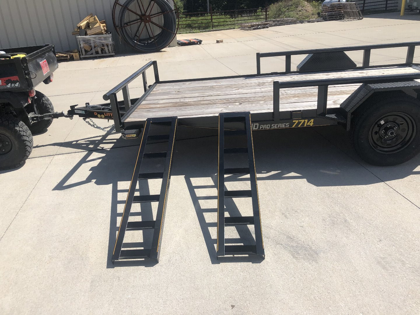 New 2024 ATV RAMP 77 x 14 PIPE TOP Utility Trailer