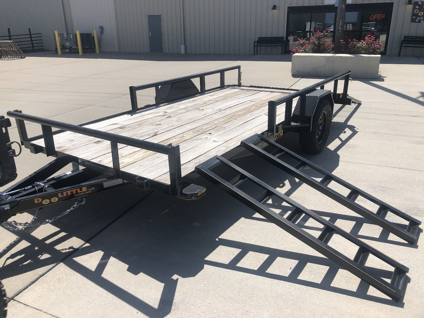 New 2024 ATV RAMP 77 x 14 PIPE TOP Utility Trailer