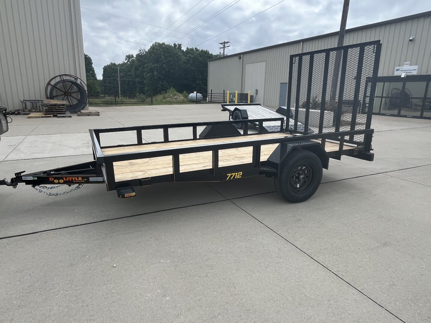 New 2024 DOOLITTLE TRAILERS 77 x 12 TUBE TOP Utility Trailer