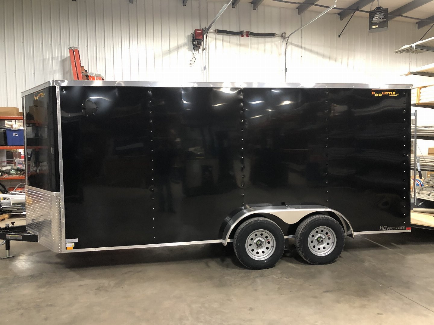 New 2023 BLACK 7 X 16 7K Cargo Trailer