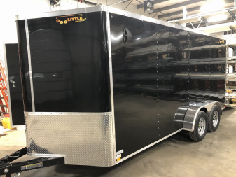 New 2023 BLACK 7 X 16 7K Cargo Trailer
