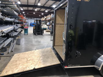 New 2023 BLACK 7 X 16 7K Cargo Trailer