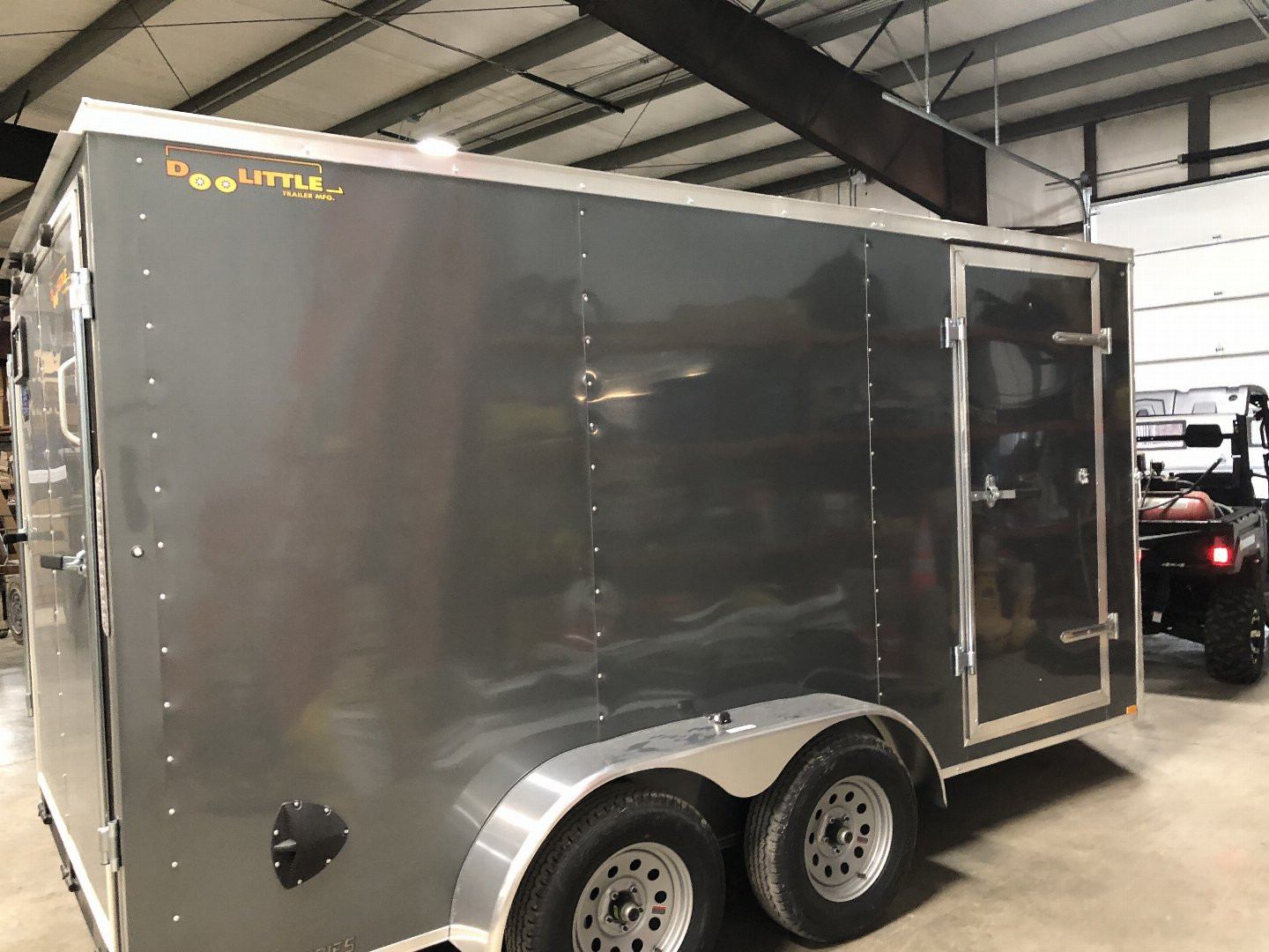 New 2023 DOOLITTLE TRAILERS GRAY 7 X 14 7K Cargo / Enclosed Trailer