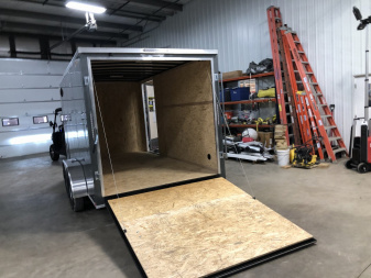 New 2023 DOOLITTLE TRAILERS GRAY 7 X 14 7K Cargo / Enclosed Trailer