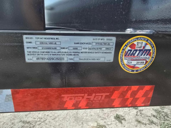 New 2025 Top Hat Trailers Dump Trailer